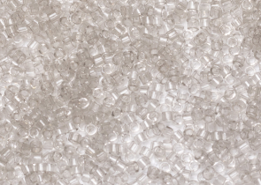 Бисер Япония MIYUKI Delica цилиндрический 11/0 5 г DB1111 серый туман прозрачный