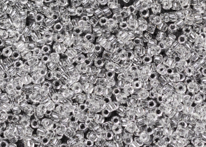 Бисер Япония круглый 11/0 10г 2700 хрусталь/зеленый, светящийся в темноте