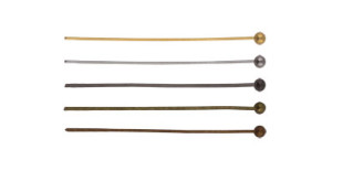  Штифт с шариком DC-106/10 35 мм 10 шт №03 под черный никель